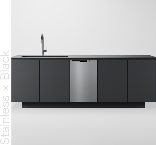 stainless black
