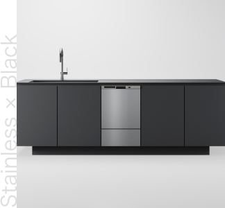 stainless black